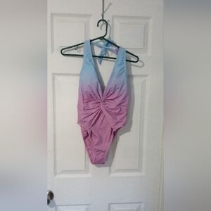 NWT Shade & Shore blue and purple ombre swimsuit. Size medium